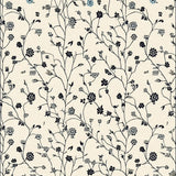 Ultra Soft Area Rug, Non Slip, Stain Resistant, Washable Area Rugs for Living Room, Bedroom, Abstract Floral Entrance With Minimalist Beige Black Design(Ivory)