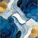 Refined Minimalist Marble Effect(Blue)