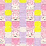 Ultra Soft Area Rug, Non Slip, Stain Resistant, Washable Area Rugs for Living Room, Bedroom, Whimsical Bunny Spring Aesthetic(Pink)