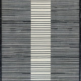 Ultra Soft Area Rug, Non Slip, Stain Resistant, Washable Area Rugs for Living Room, Bedroom, Classic Striped Area Rug(Black)