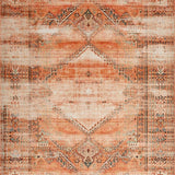 Ultra Soft Area Rug, Non Slip, Stain Resistant, Washable Area Rugs for Living Room, Bedroom, Elegant Ethnic Patterned Charm(Orange)