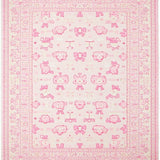 Ultra Soft Area Rug, Non Slip, Stain Resistant, Washable Area Rugs for Living Room, Bedroom, Charming Pastel Bow Aesthetic(Pink)