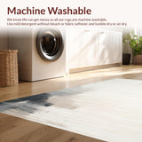 Ultra Soft Area Rug, Non Slip, Stain Resistant, Washable Area Rugs for Living Room, Bedroom, Serene Light Beige Artistic Flair(Beige)
