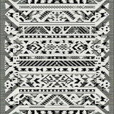 Elegant Tribal Chic Floor Covering(Black)