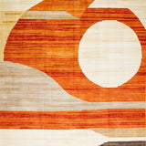 Ultra Soft Area Rug, Non Slip, Stain Resistant, Washable Area Rugs for Living Room, Bedroom, Vibrant Sun and Moon Aesthetic(Orange)