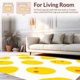 Ultra Soft Area Rug, Non Slip, Stain Resistant, Washable Area Rugs for Living Room, Bedroom, Soft Textured Earth Tone Delight(Yellow)