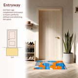 Striking Eclectic Color Fusion(Blue)