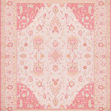 Ultra Soft Area Rug, Non Slip, Stain Resistant, Washable Area Rugs for Living Room, Bedroom, Elegant Solid Blush Texture(Pink)