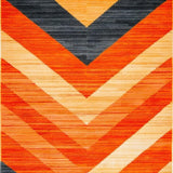 Ultra Soft Area Rug, Non Slip, Stain Resistant, Washable Area Rugs for Living Room, Bedroom, Bold Shaggy Earthy Visual Appeal(Orange)