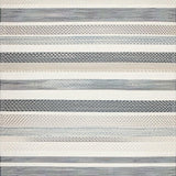 Ultra Soft Area Rug, Non Slip, Stain Resistant, Washable Area Rugs for Living Room, Bedroom, Artful Transitional Cream Stripes(Gray)