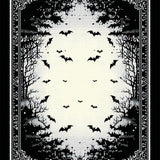 Ultra Soft Area Rug, Non Slip, Stain Resistant, Washable Area Rugs for Living Room, Bedroom, Luxurious Dark Fantasy Rug(White)