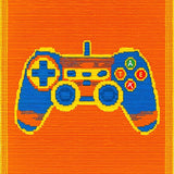 Ultra Soft Area Rug, Non Slip, Stain Resistant, Washable Area Rugs for Living Room, Bedroom, Bold Geometric Gaming Visual Appeal(Orange)