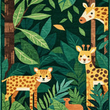Ultra Soft Area Rug, Non Slip, Stain Resistant, Washable Area Rugs for Living Room, Bedroom, Colorful Nature-Inspired Design(Green)