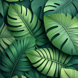 Vibrant Leafy Abstract Aesthetic(Green)