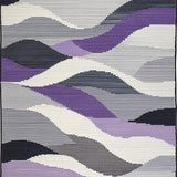 Ultra Soft Area Rug, Non Slip, Stain Resistant, Washable Area Rugs for Living Room, Bedroom, Refined Textured Artful Aesthetic(Purple)