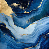 Striking Mixed Media Decorative Touch(Blue)