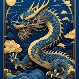 Rustic Dragon Inspired Decor(Blue)