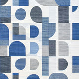 Ultra Soft Area Rug, Non Slip, Stain Resistant, Washable Area Rugs for Living Room, Bedroom, Abstract Braided Area Blue and Gray(Blue)
