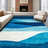 Coastal Abstract Wave Motif(Blue)