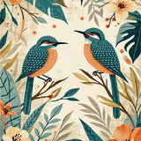 Charming Tropical Floral Fusion(Beige)