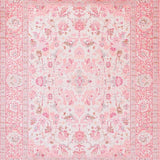 Ultra Soft Area Rug, Non Slip, Stain Resistant, Washable Area Rugs for Living Room, Bedroom, Serene Minimalist Blooming Aesthetic(Pink)