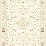 Ultra Soft Area Rug, Non Slip, Stain Resistant, Washable Area Rugs for Living Room, Bedroom, Boho Chic with Surface for Entryway(Beige)
