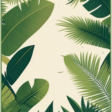 Ultra Soft Area Rug, Non Slip, Stain Resistant, Washable Area Rugs for Living Room, Bedroom, Entryway Area Tropical Leaves Beige Small(Green)