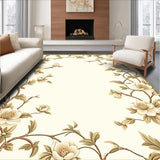 Ultra Soft Area Rug, Non Slip, Stain Resistant, Washable Area Rugs for Living Room, Bedroom, Elegant Beige Floral Runner Serene Hallway & Kitchen(Beige)