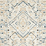 Ultra Soft Area Rug, Non Slip, Stain Resistant, Washable Area Rugs for Living Room, Bedroom, Rustic Ogee Patterned Charm(Beige)