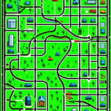 Charming Neighborhood Scene(Green)