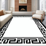Elegant Monochrome Geometric Borders(Black)