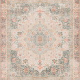 Ultra Soft Area Rug, Non Slip, Stain Resistant, Washable Area Rugs for Living Room, Bedroom, West Elm Contemporary Boho Rug With Heirloom Medallion Design(Beige)