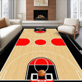 Bold Graphic Sports Theme Decor(Black)