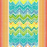 Colorful Retro Geometric Arrangement(Yellow)