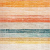 Ultra Soft Area Rug, Non Slip, Stain Resistant, Washable Area Rugs for Living Room, Bedroom, Stylish Multi-Hued Geometric Blend(Orange)