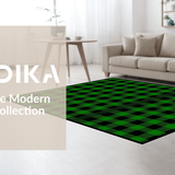 Cozy Green and Charcoal Buffalo(Green)