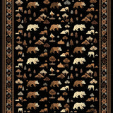 Adventurous Cozy Forest Motif(Black)