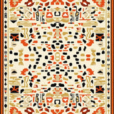 Ultra Soft Area Rug, Non Slip, Stain Resistant, Washable Area Rugs for Living Room, Bedroom, Chic Animal Print Area with Trendy Leopard Motif and Warm Hues(Beige)