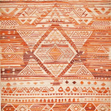 Ultra Soft Area Rug, Non Slip, Stain Resistant, Washable Area Rugs for Living Room, Bedroom, Vibrant Abstract Transitional Pattern(Orange)