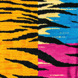 Ultra Soft Area Rug, Non Slip, Stain Resistant, Washable Area Rugs for Living Room, Bedroom, Animal Print Dorm Room Polyester Area Mat(Yellow)