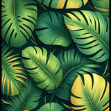 Contemporary Leaf Embossed Style(Green)