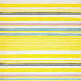 Ultra Soft Area Rug, Non Slip, Stain Resistant, Washable Area Rugs for Living Room, Bedroom, Playful Multi-Hued Stripe Blend(Yellow)