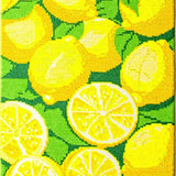 Ultra Soft Area Rug, Non Slip, Stain Resistant, Washable Area Rugs for Living Room, Bedroom, Joyful Kitchen Citrus Arrangement(Yellow)