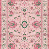 Ultra Soft Area Rug, Non Slip, Stain Resistant, Washable Area Rugs for Living Room, Bedroom, Delicate Watercolor Floral Impression(Pink)