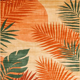 Ultra Soft Area Rug, Non Slip, Stain Resistant, Washable Area Rugs for Living Room, Bedroom, Vibrant Earthy Color Fusion(Orange)