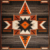 Ultra Soft Area Rug, Non Slip, Stain Resistant, Washable Area Rugs for Living Room, Bedroom, Western Starry Patterned Charm(Gray)