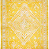 Ultra Soft Area Rug, Non Slip, Stain Resistant, Washable Area Rugs for Living Room, Bedroom, Chic Floral Transitional Elegance(Yellow)