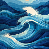 Chic Oceanic Swirl Design(Blue)