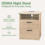 ODIKA Everyday Side Table with Fast Charging Station