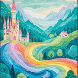 Colorful Rainbow Dreamscape Design(Blue)